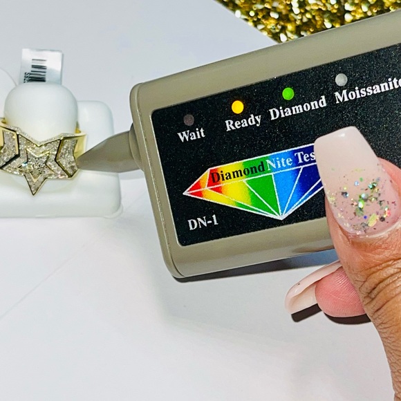 10k Gold Vermeil REAL DIAMOND ring for men, 1.11  a rat Natural diamonds NOT CZ - Picture 3 of 7